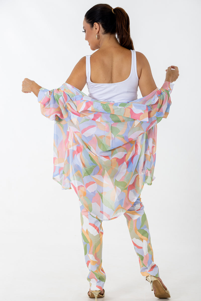 Dolman Boyfriend Blouse | Puzzle Leaves