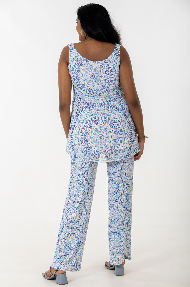 Wide Leg Stretch Pant | Mandala