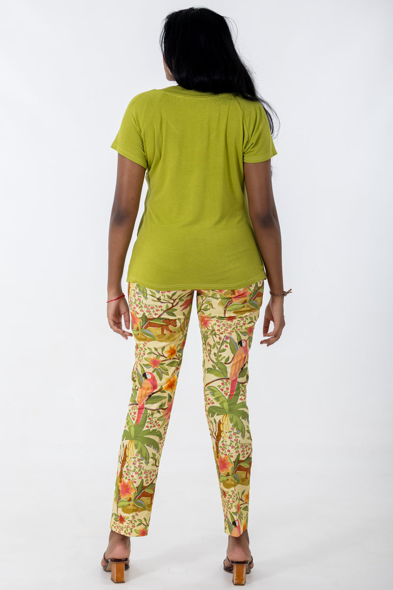 Classic Flat Front Pant | Fantasy Forest