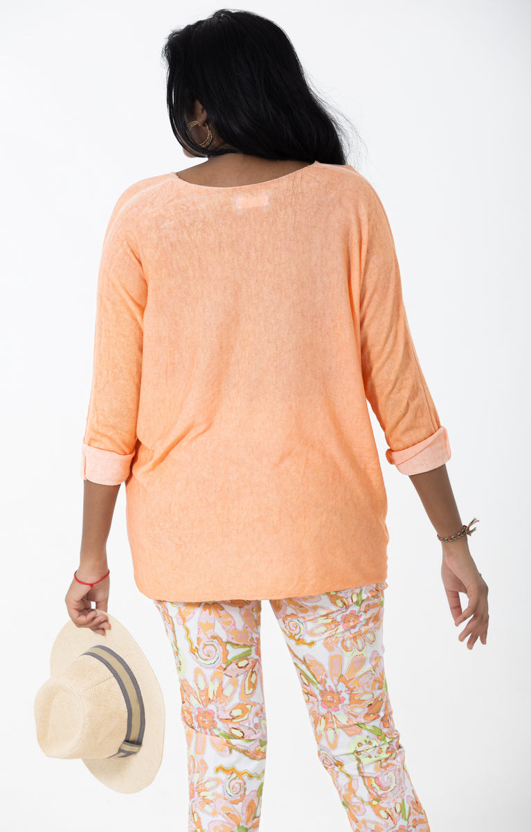 Flat Front 7/8 Pant | Fresh Daisy