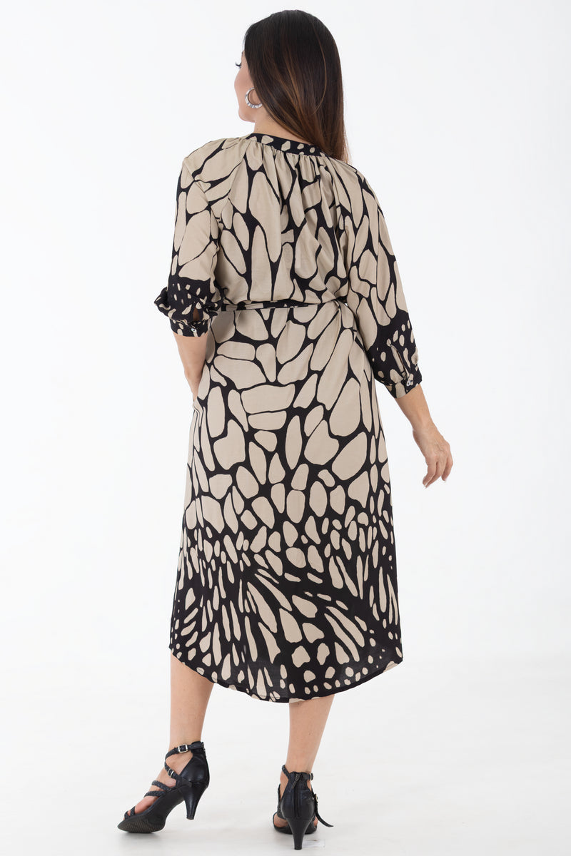 Concealed Front Viscose Dress | Gossamer