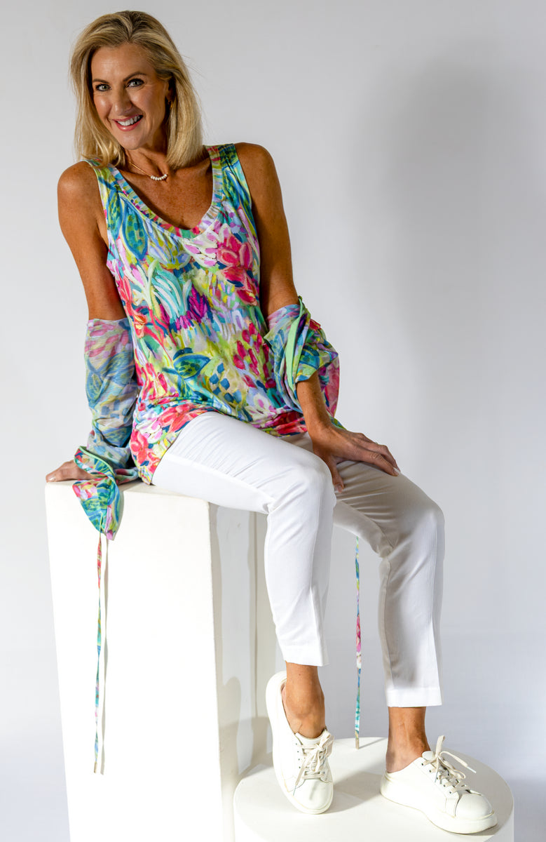 V-Neck Cami | Vibrant Floral