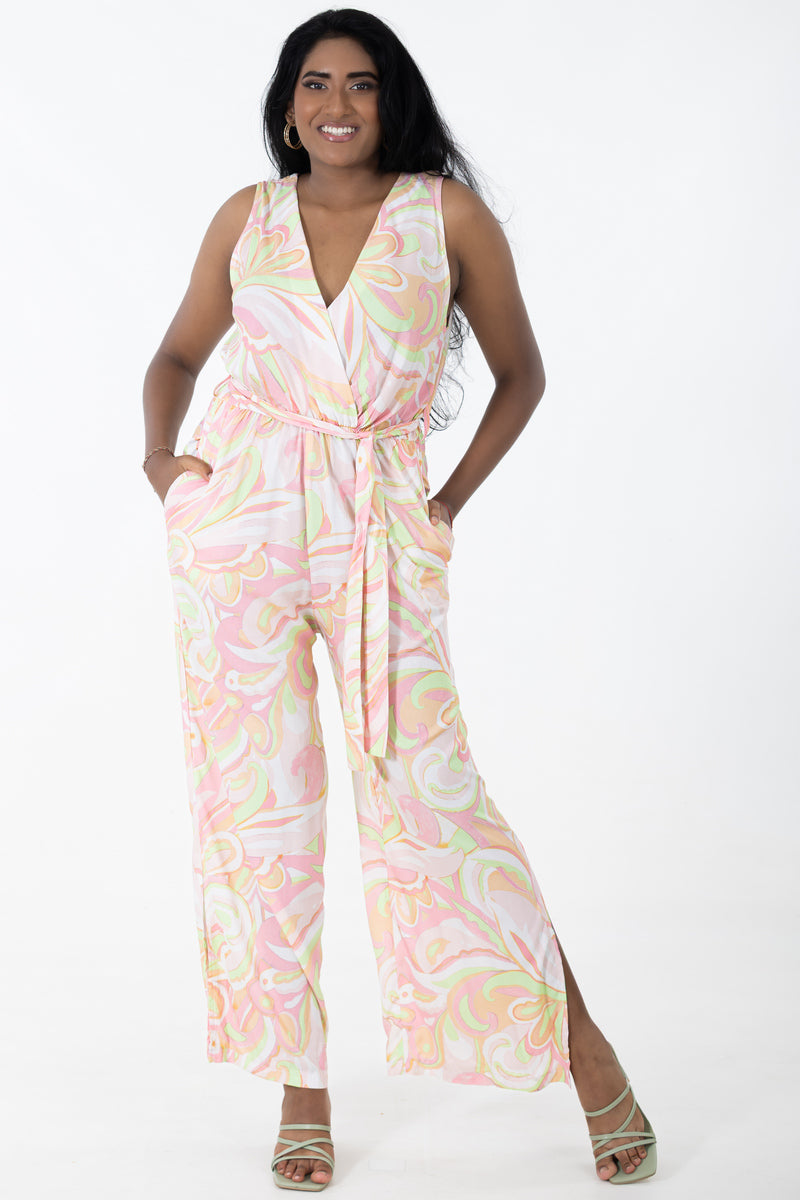 Relaxed Sleeveless Jumpsuit | Pucci Paisley