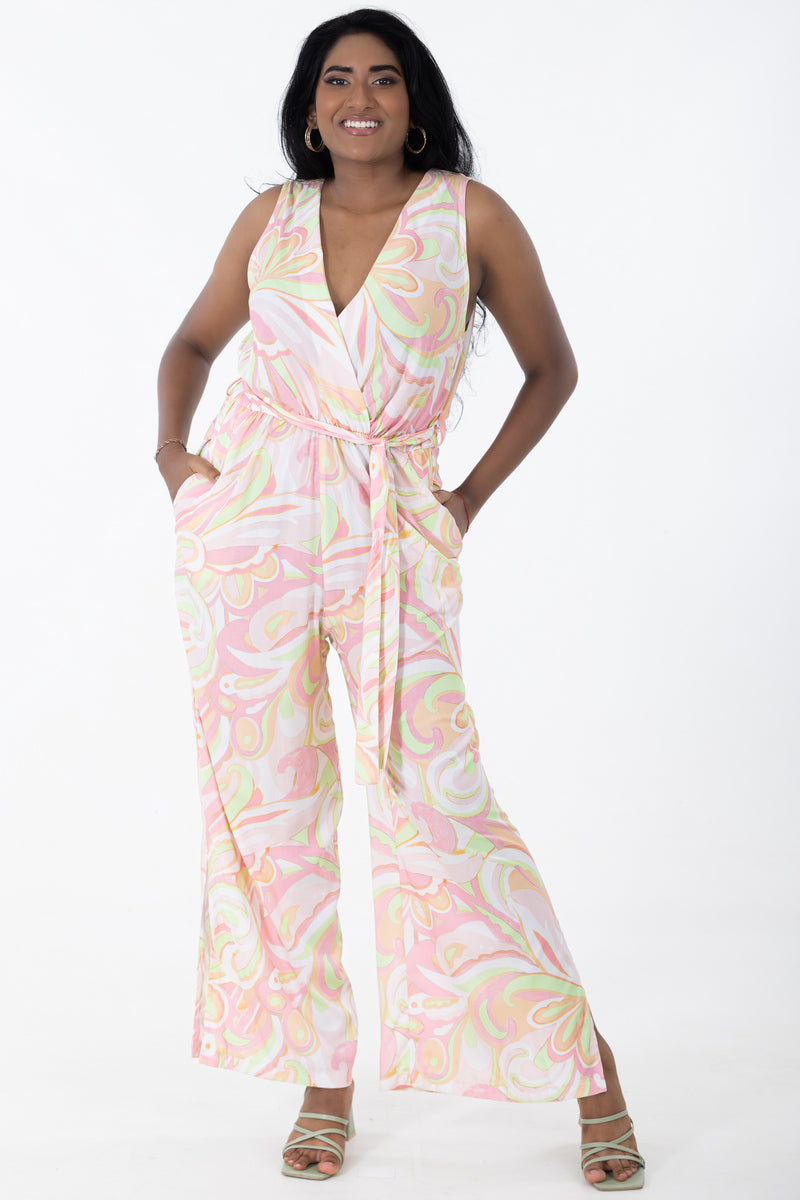 Relaxed Sleeveless Jumpsuit | Pucci Paisley