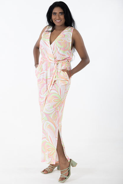 Relaxed Sleeveless Jumpsuit | Pucci Paisley