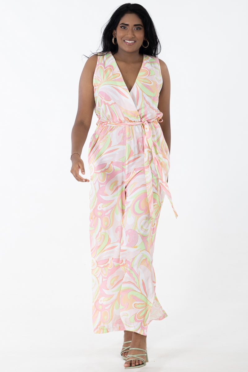 Relaxed Sleeveless Jumpsuit | Pucci Paisley