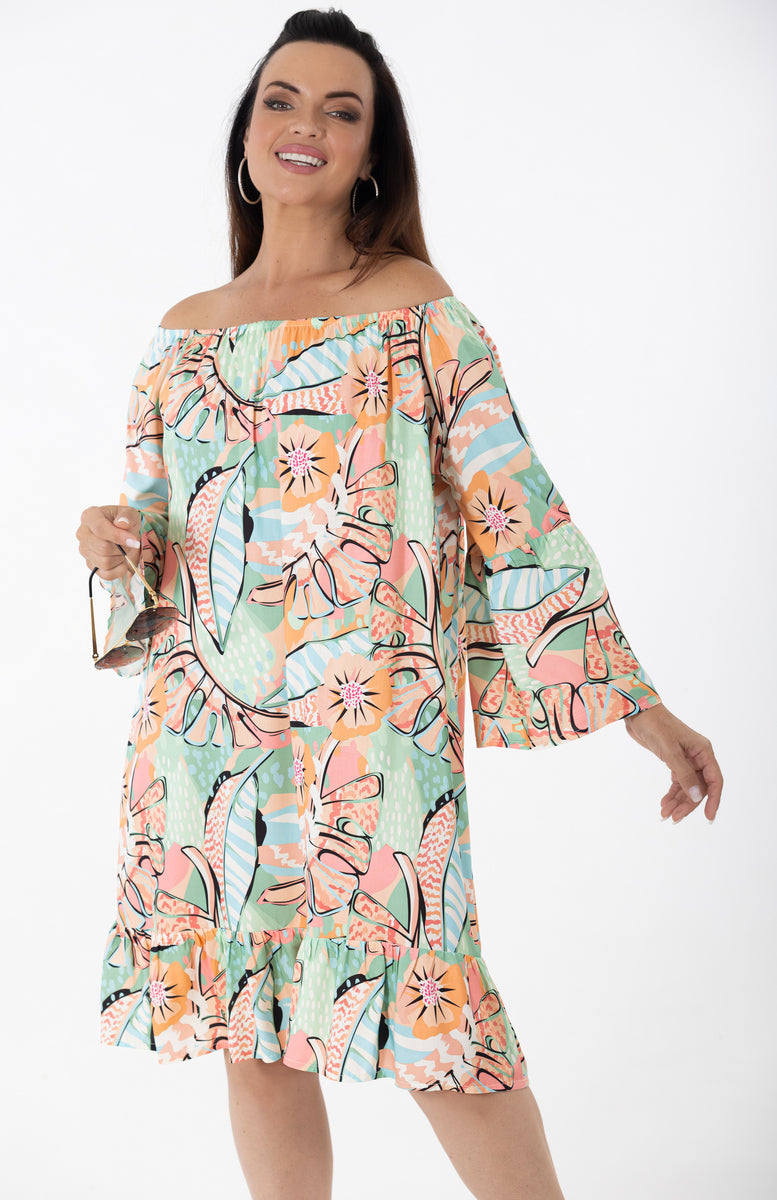 Sheer Midi Tali Dress | Pina Colada