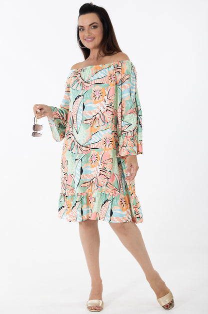 Sheer Midi Tali Dress | Pina Colada