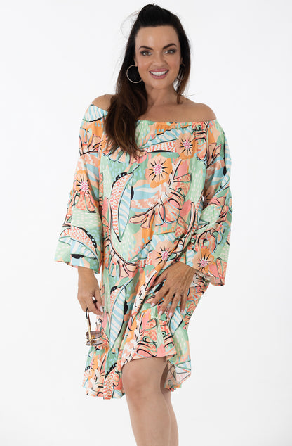 Sheer Midi Tali Dress | Pina Colada