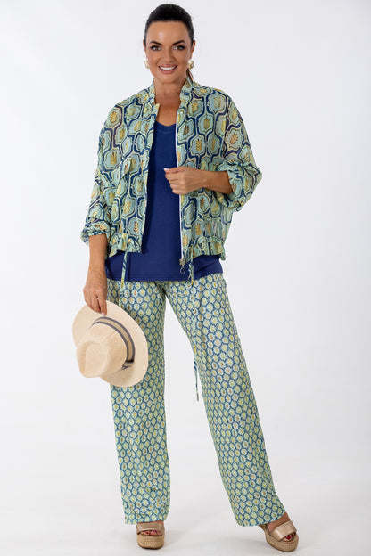 Relaxed Bomber Jacket | Geo Flora