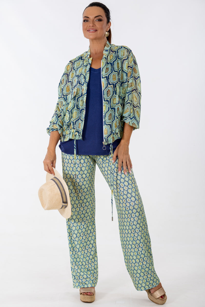 Relaxed Bomber Jacket | Geo Flora