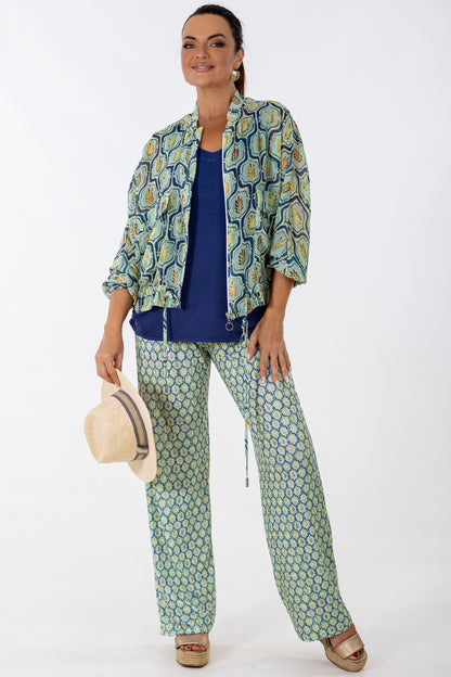 Relaxed Bomber Jacket | Geo Flora