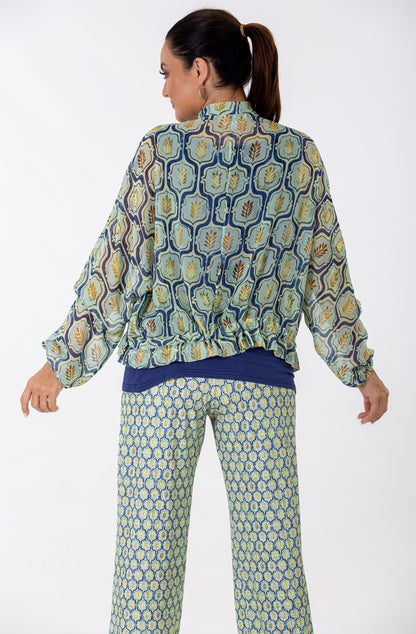 Relaxed Bomber Jacket | Geo Flora