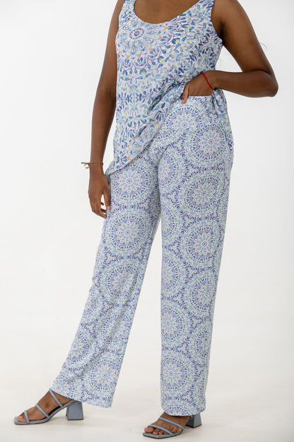 Wide Leg Stretch Pant | Mandala
