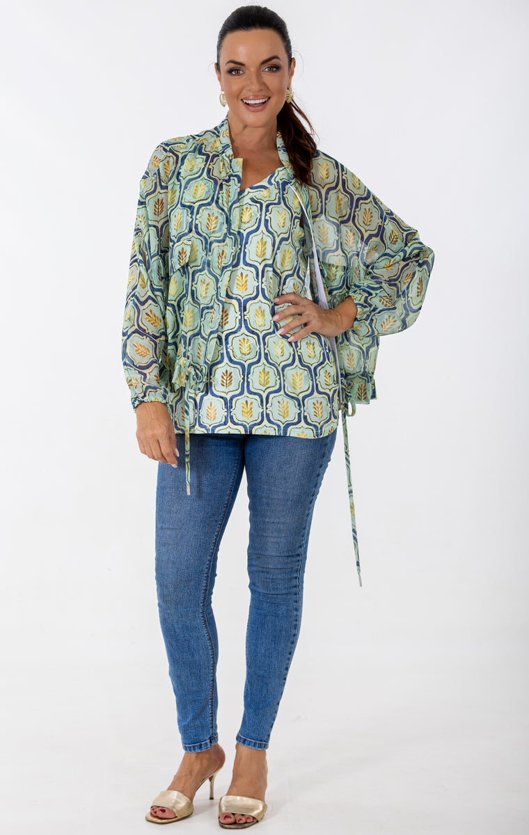 Relaxed Bomber Jacket | Geo Flora