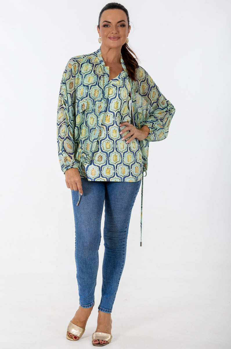 Relaxed Bomber Jacket | Geo Flora