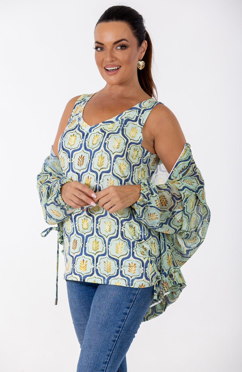 V-Neck Cami | Geo Flora