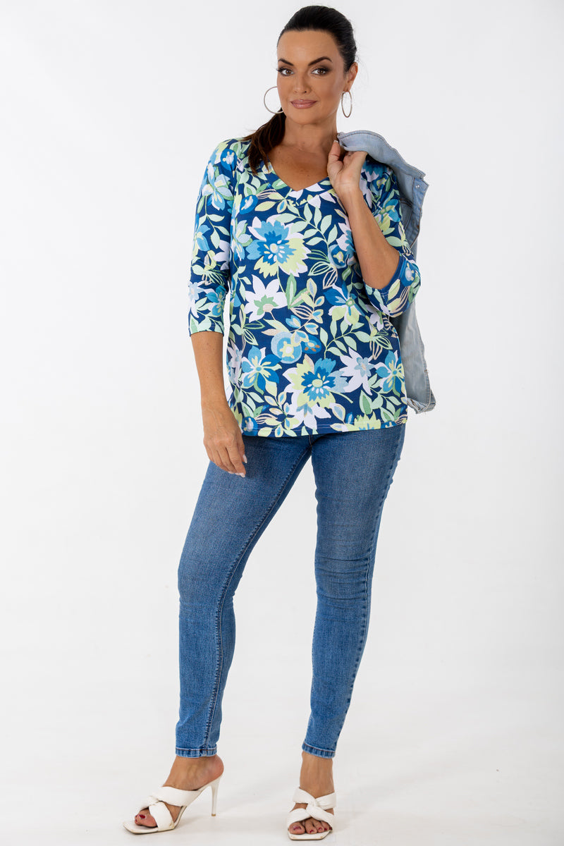 3/4 Sleeve T-Shirt | Blooms