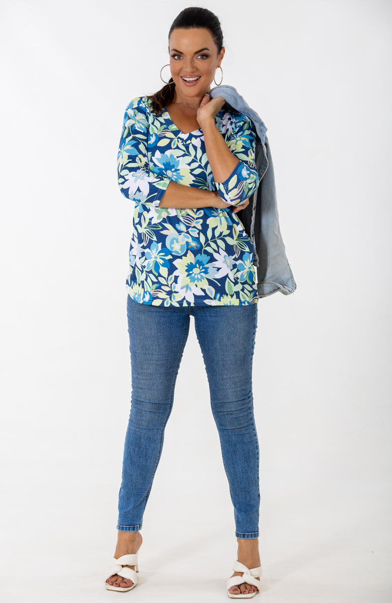 3/4 Sleeve T-Shirt | Blooms