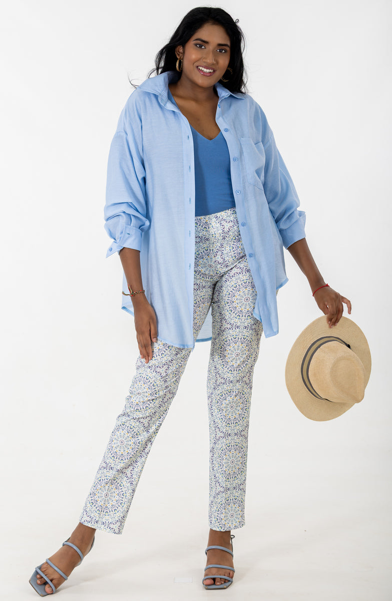 7/8 Flat Front Pant | Mandala