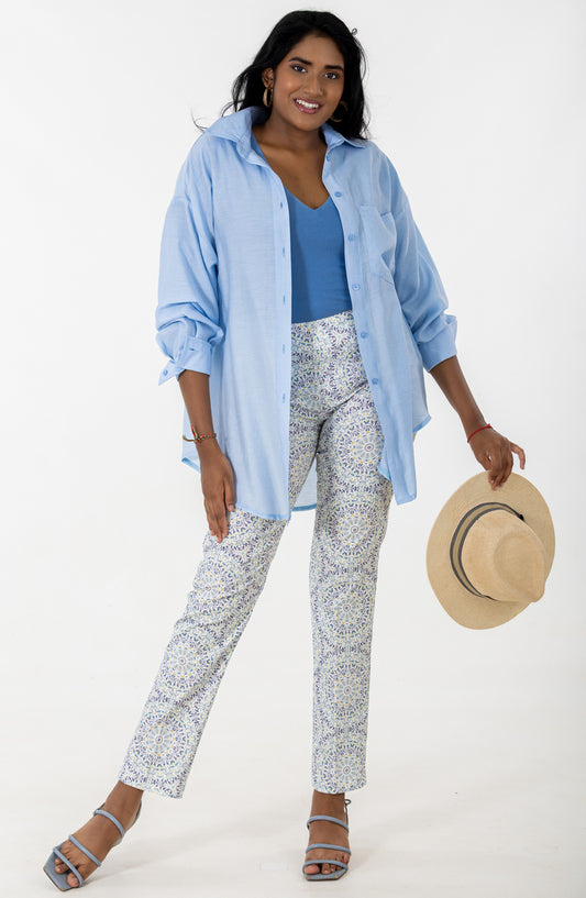 7/8 Flat Front Pant | Mandala