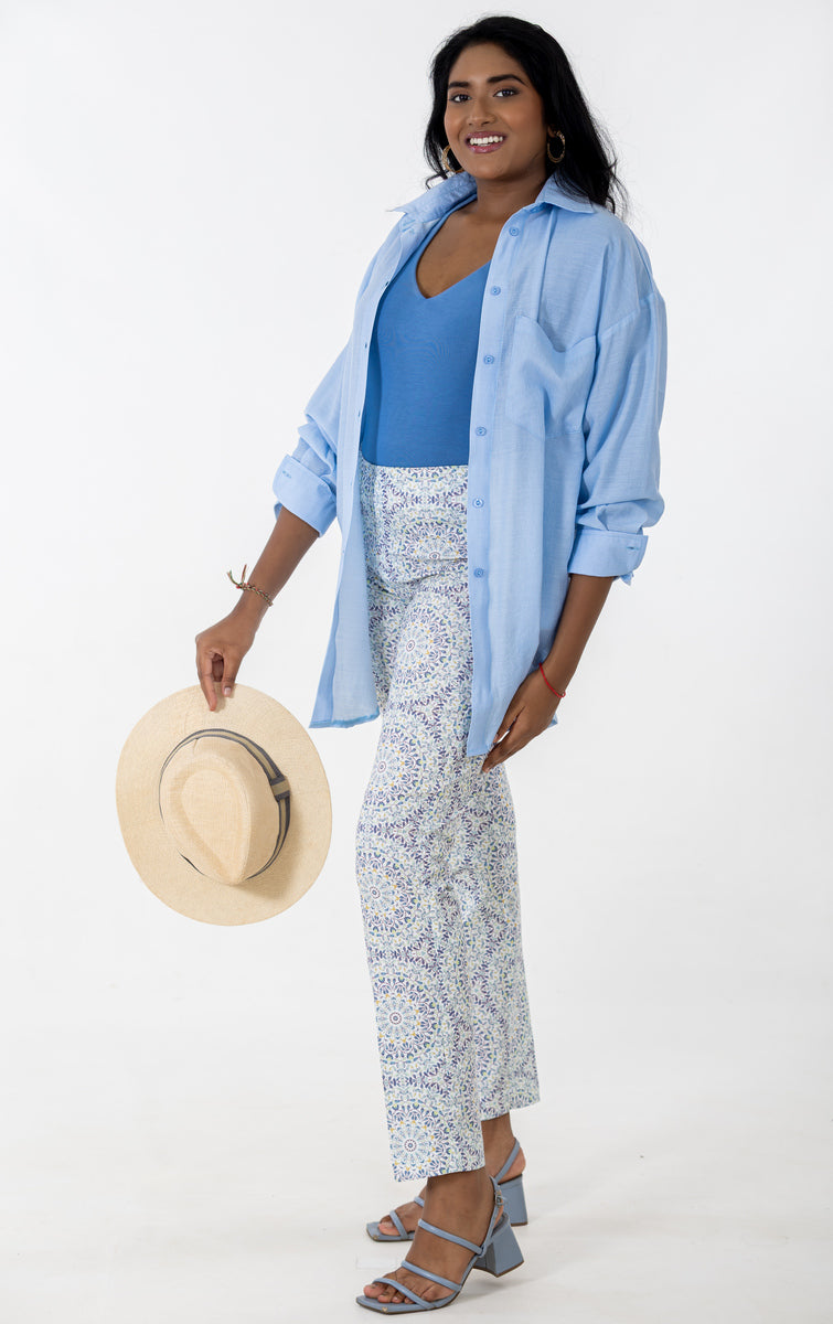 7/8 Flat Front Pant | Mandala