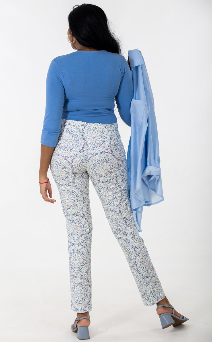 7/8 Flat Front Pant | Mandala