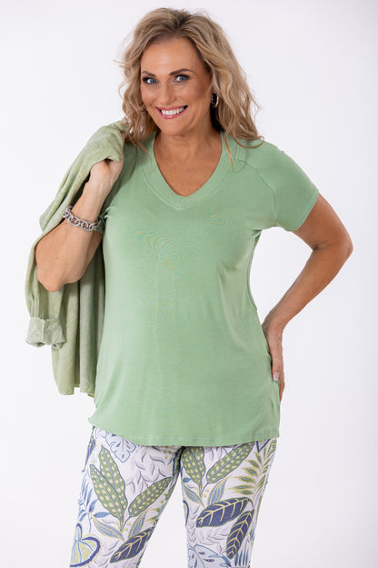 7/8 Flat Front Pant | Fantasy Fronds