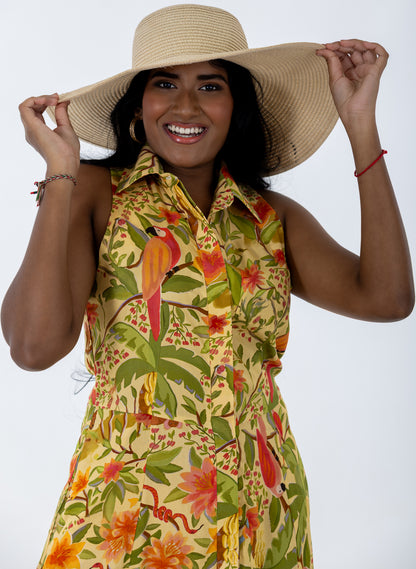 Concealed Front Maxi Dress | Fantasy Forest