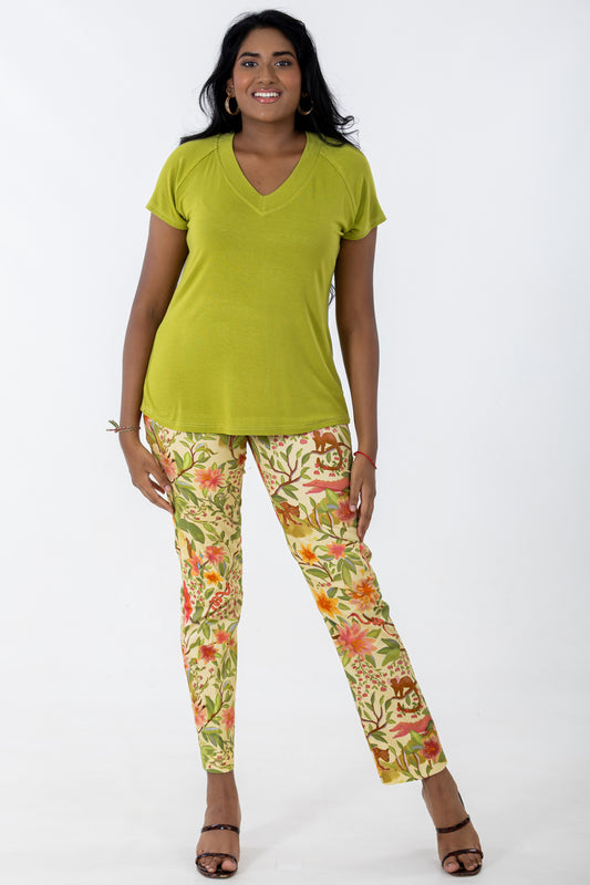 Classic Flat Front Pant | Fantasy Forest