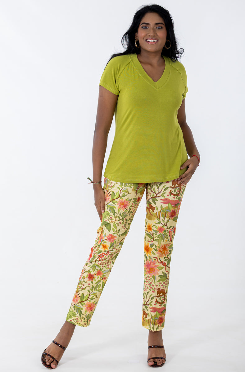 Classic Flat Front Pant | Fantasy Forest