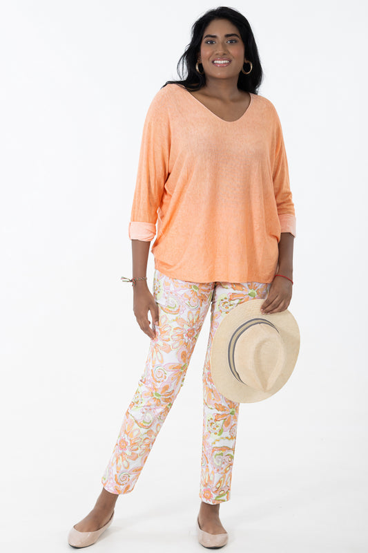 Flat Front 7/8 Pant | Fresh Daisy