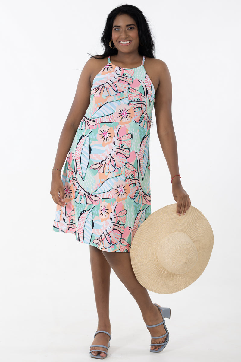 Strappy Trapeze Dress | Pina Colada