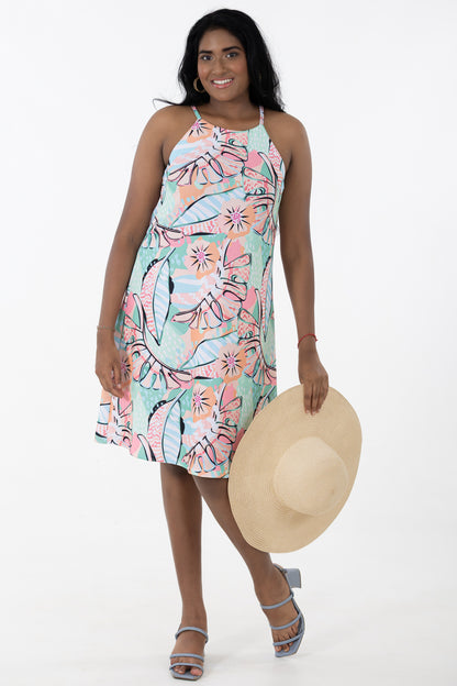 Strappy Trapeze Dress | Pina Colada