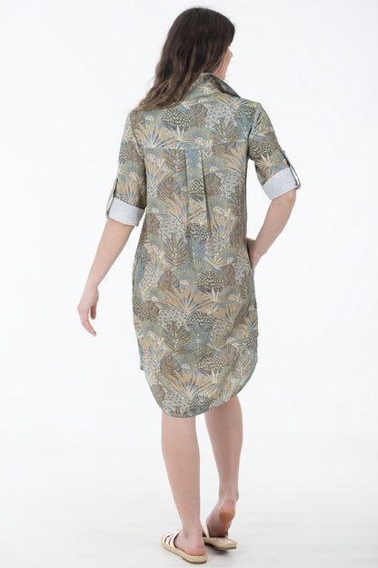 Midi Boyfriend Dress | Luscious Leaves