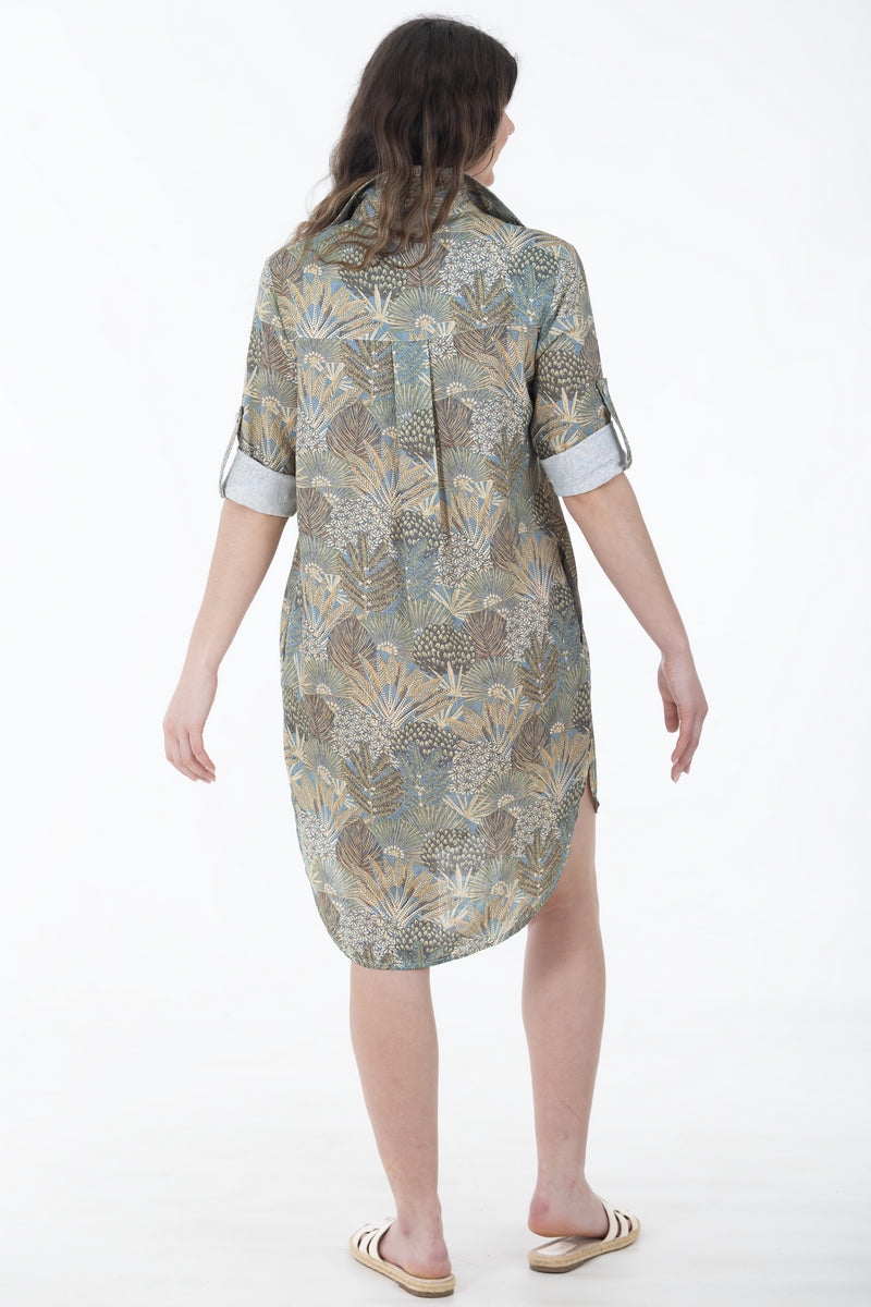 Midi Boyfriend Dress | Luscious Leaves