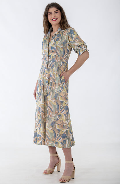 Maxi Waist Tuck Button Through Dress | Sunkissed Blooms