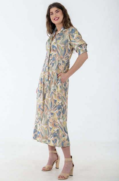 Maxi Waist Tuck Button Through Dress | Sunkissed Blooms