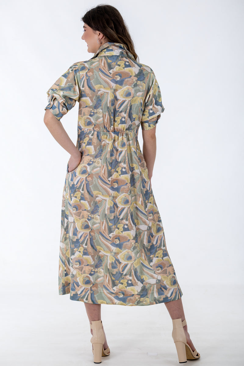 Maxi Waist Tuck Button Through Dress | Sunkissed Blooms