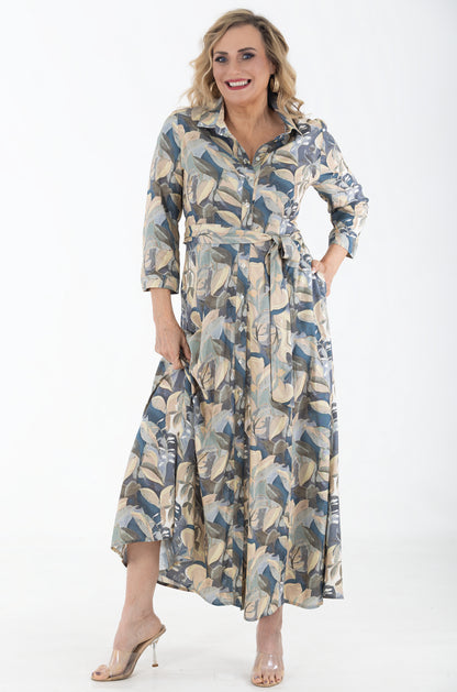 Maxi Shirtwaist Dress – Viscose | Enchanted