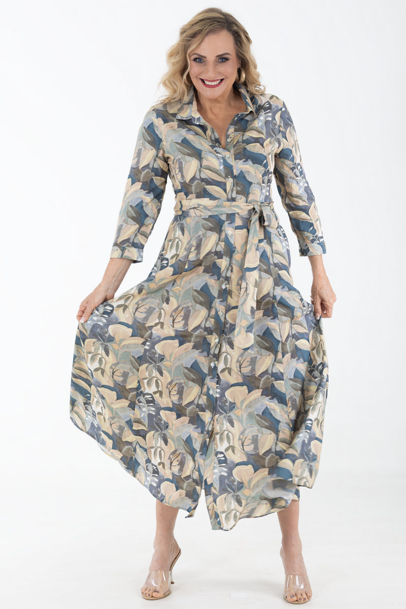 Maxi Shirtwaist Dress – Viscose | Enchanted