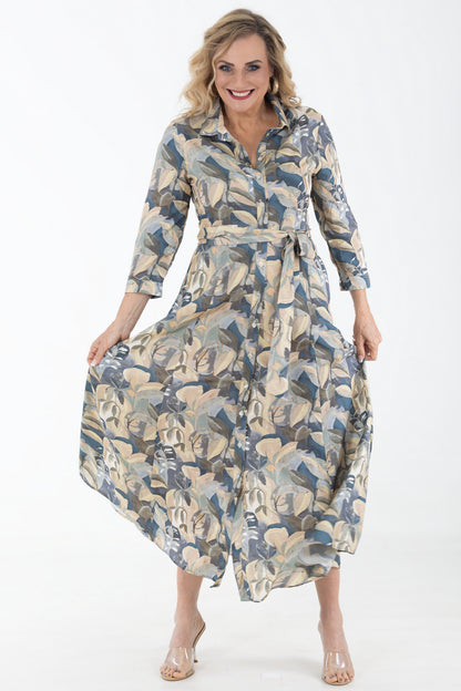 Maxi Shirtwaist Dress – Viscose | Enchanted