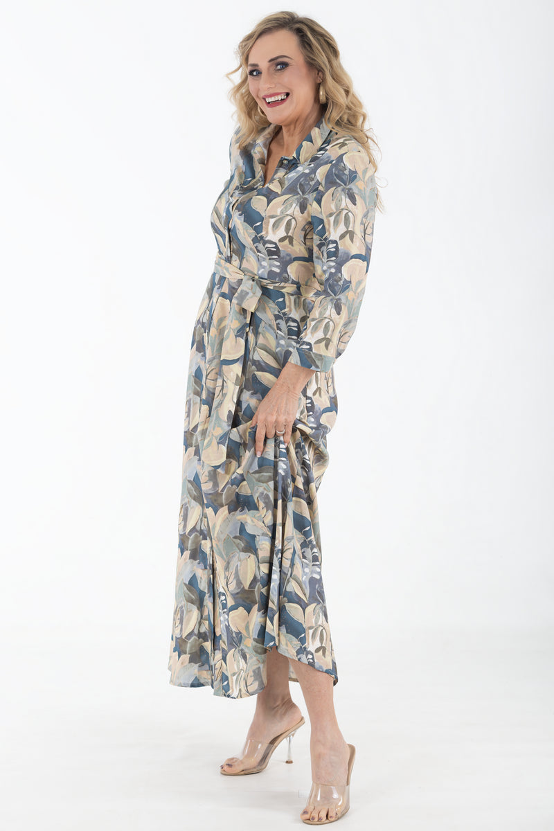 Maxi Shirtwaist Dress – Viscose | Enchanted