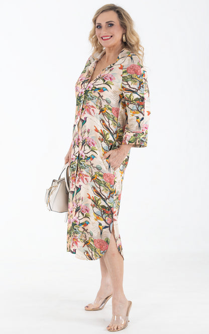 Raglan Button Through Maxi Dress | Poetry in Motion