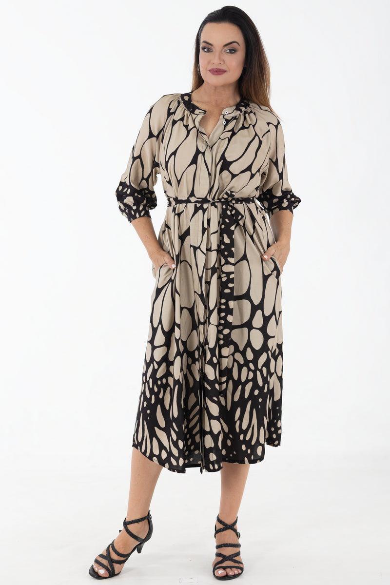 Concealed Front Viscose Dress | Gossamer