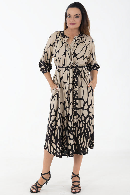 Concealed Front Viscose Dress | Gossamer