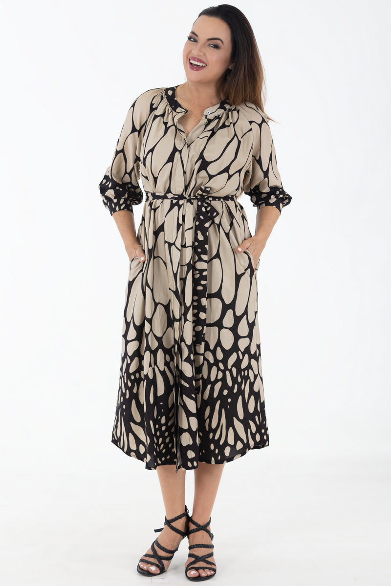 Concealed Front Viscose Dress | Gossamer