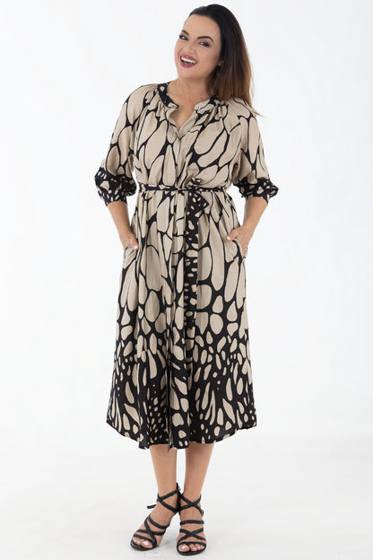 Concealed Front Viscose Dress | Gossamer