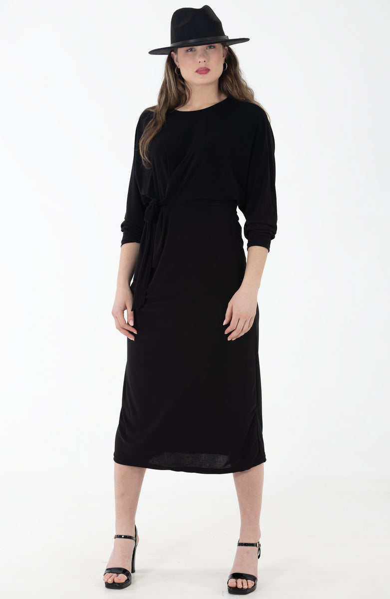Bon Bon Knot Dress | Black