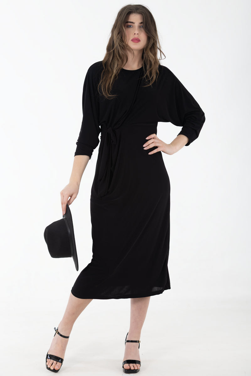 Bon Bon Knot Dress | Black